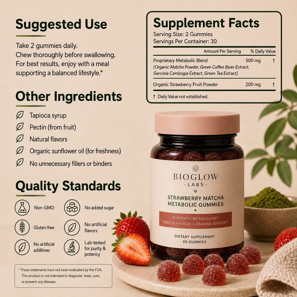 STRAWBERRY MATCHA METABOLIC GUMMIES
