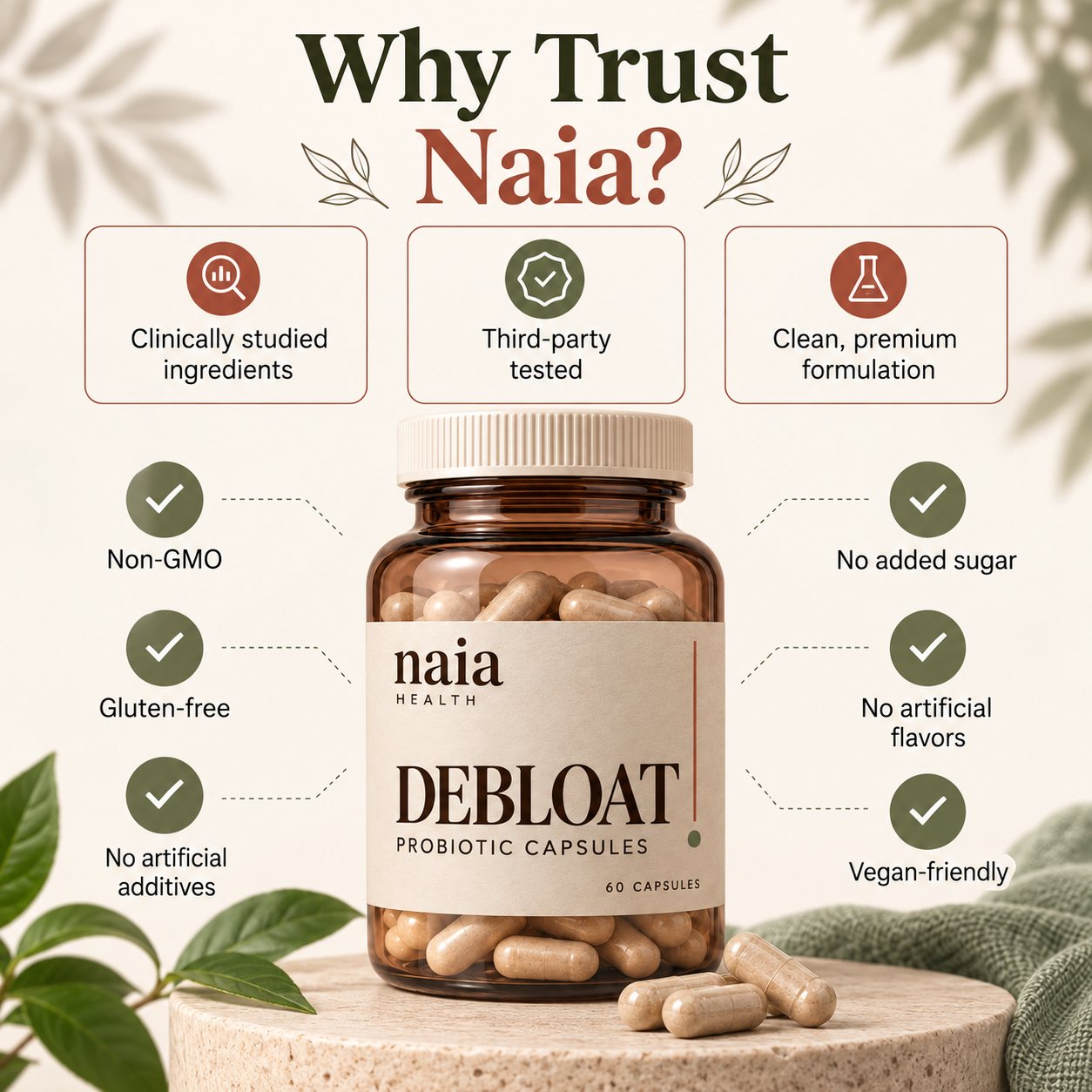 Debloat Probiotic Capsules