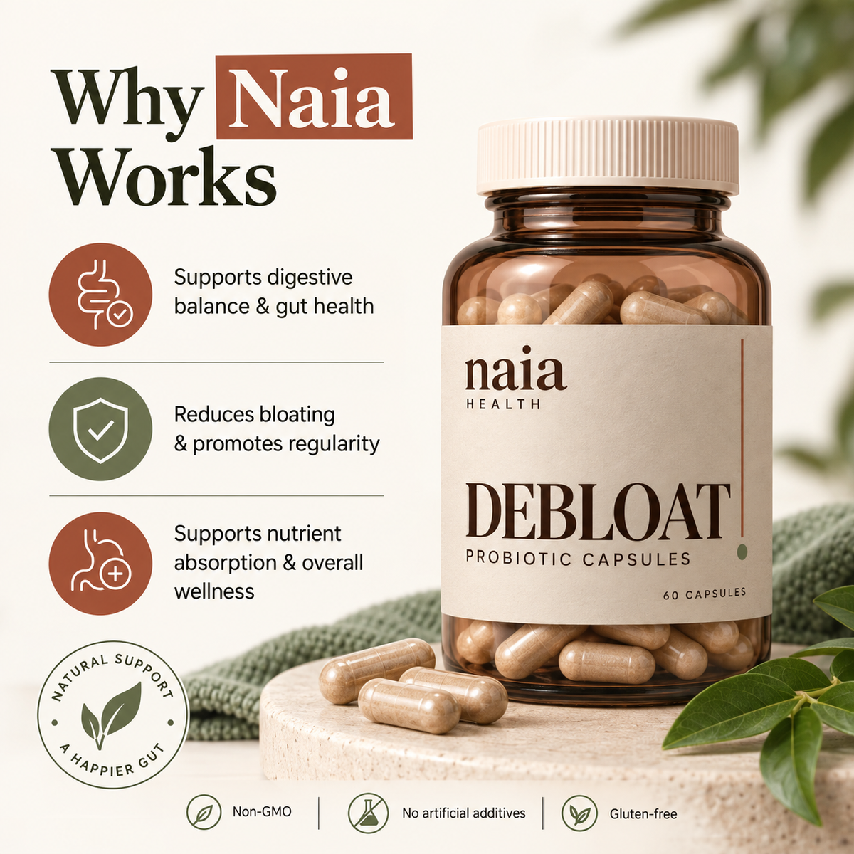 Debloat Probiotic Capsules